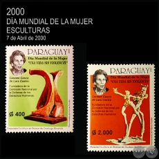 Imágenes de CARMEN DE LARA CASTRO - DIA MUNDIAL DE LA MUJER- SELLO POSTAL PARAGUAYO AÑO 2000